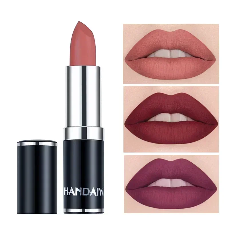 New Makeup Lipstick Matte Lipstick Brown Nude Chocolate Color Liquid Lipstick Lip Gloss Matte Batom - Image 2