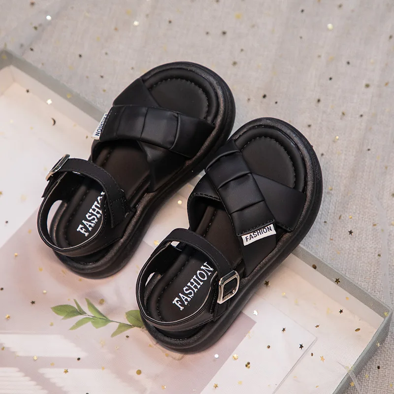 Childrens Sandals Summer New 2024 New Little Girl Beach Shoes Sports and Casual Shoes Toddler Girl Shoes