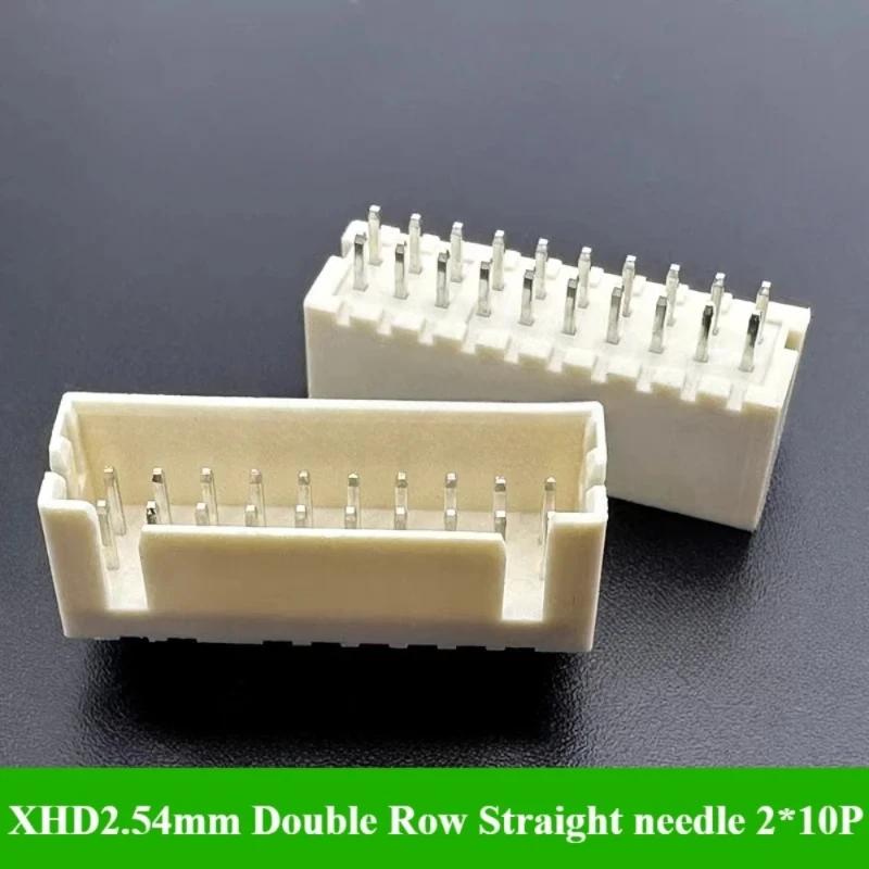 10/30Pcs/lot XHD2.54mm Double Row Straight Needle Bent Needle DF1B 2*2P/3P/4P/5P/6P/7P/8P/10P Pitch 2.54mm Pin Socket Connector