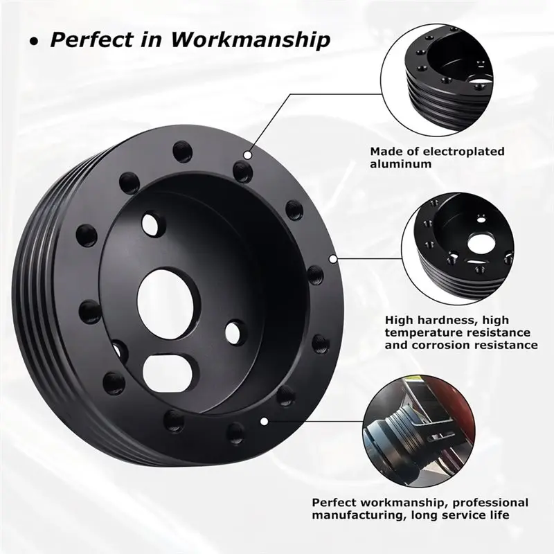 1" 6-Hole To 3-Hole Steering Wheel Adapter Conversion Spacer, Steering Wheel Hub Adapter Grant Adapter Boss Kit