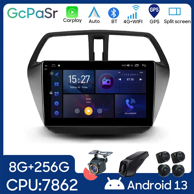 

Car Android For Suzuki SX4 2 S-Cross 2012 - 2016 Auto Radio Stereo Head Unit Multimedia Player GPS Navigation No 2din DVD BT CPU