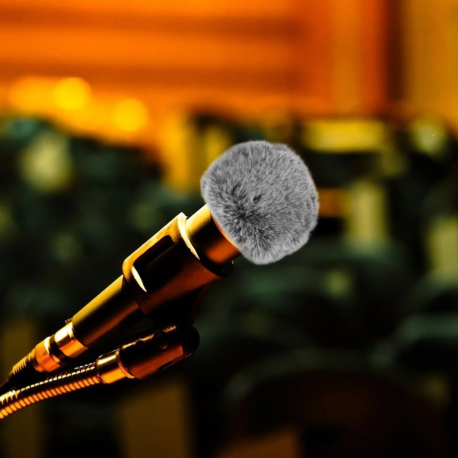 

Windproof Microphone Furry Windscreen Noise Reduction Cover for Faux Artificial