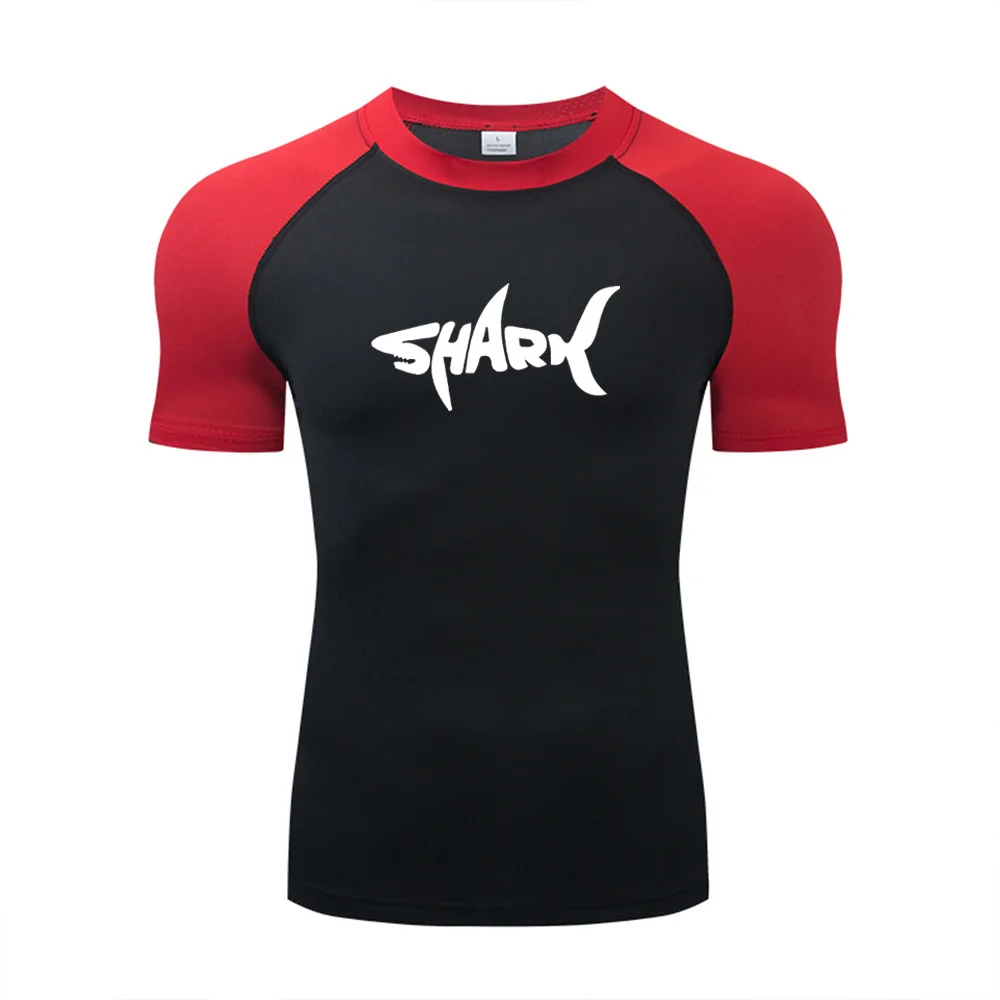 

New Trendy Print Compression Shirt Men's Running T-Shirt Gym Sports Quick-Drying Shirt Outdoor Cycling Jogging Training Top 849