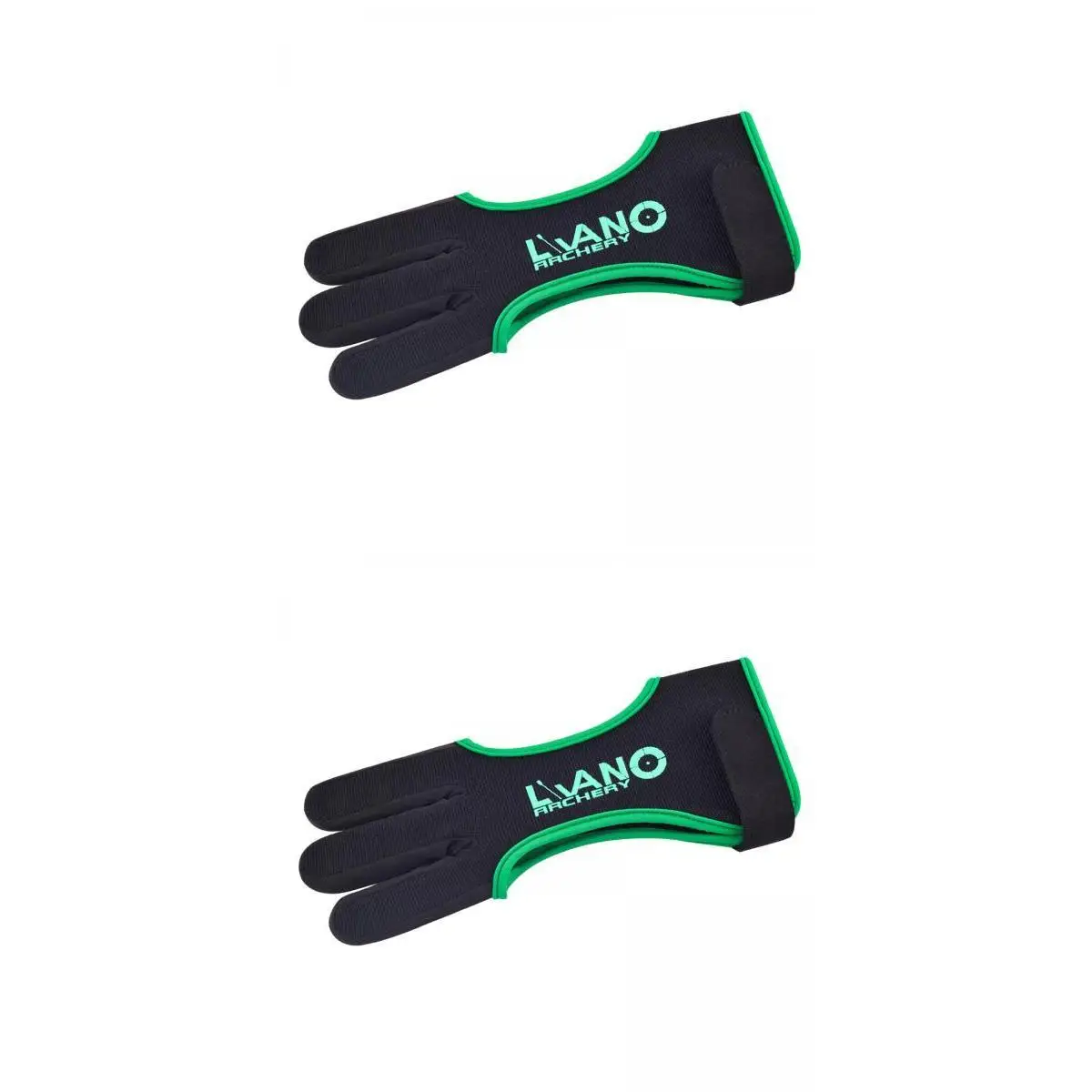 Archery Finger Guard Glove Nylon Cowhide Pad Three Finger Tab Unisex Right Left for Bow Hunting Practice