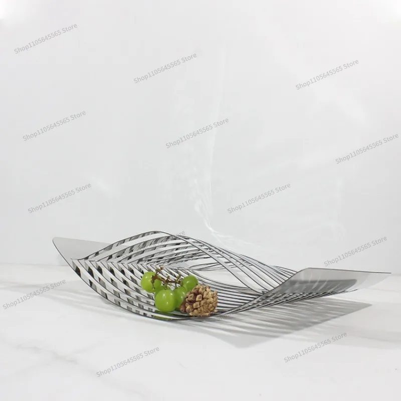 For Modern Creative Curved Line Desktop Fruit Tray Decoration