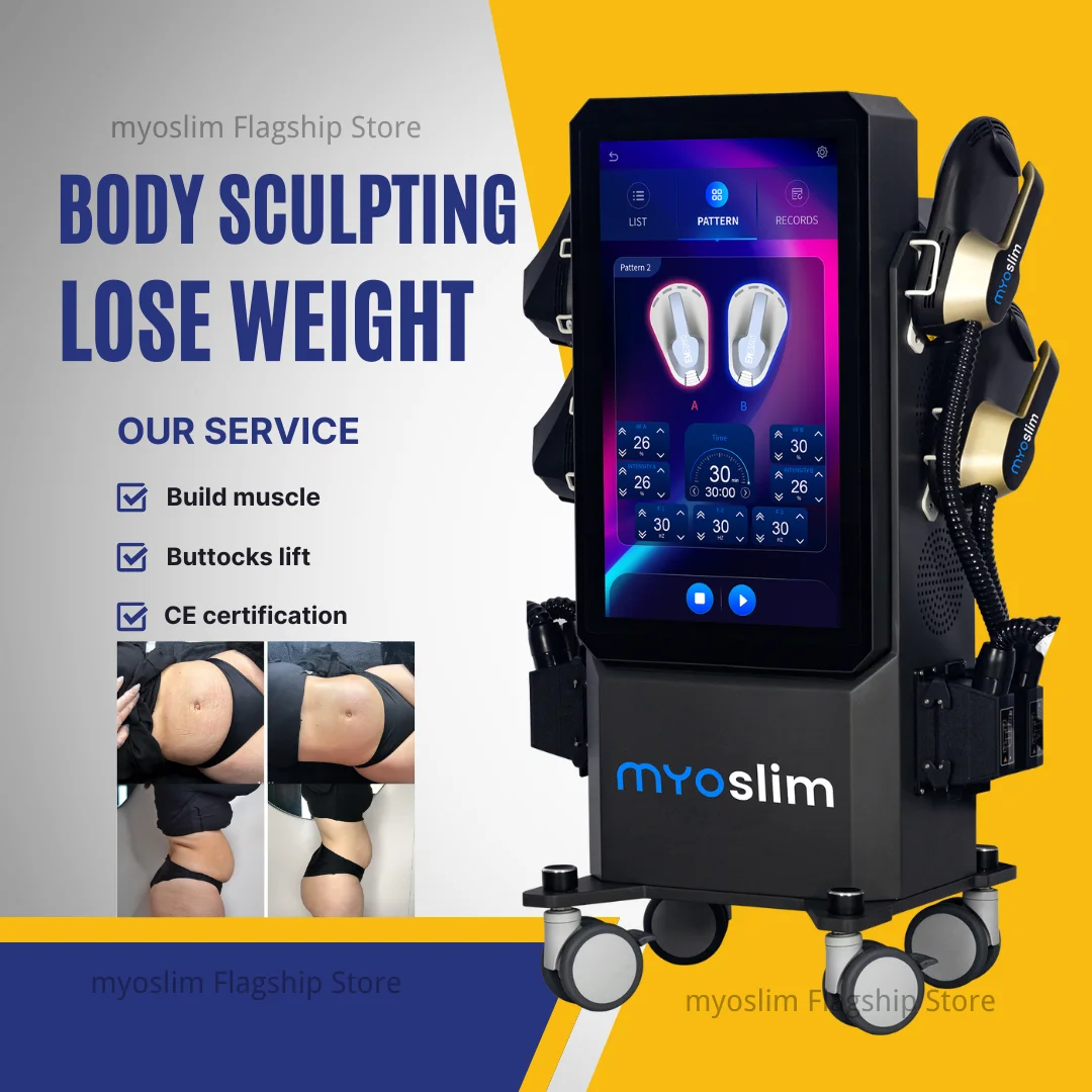 Professional EMS RF 15 Tesla 6500W Machine EMS Body Sculpting Machine EMS Fat Burning EMS Body Slimming Muscle Stimulator