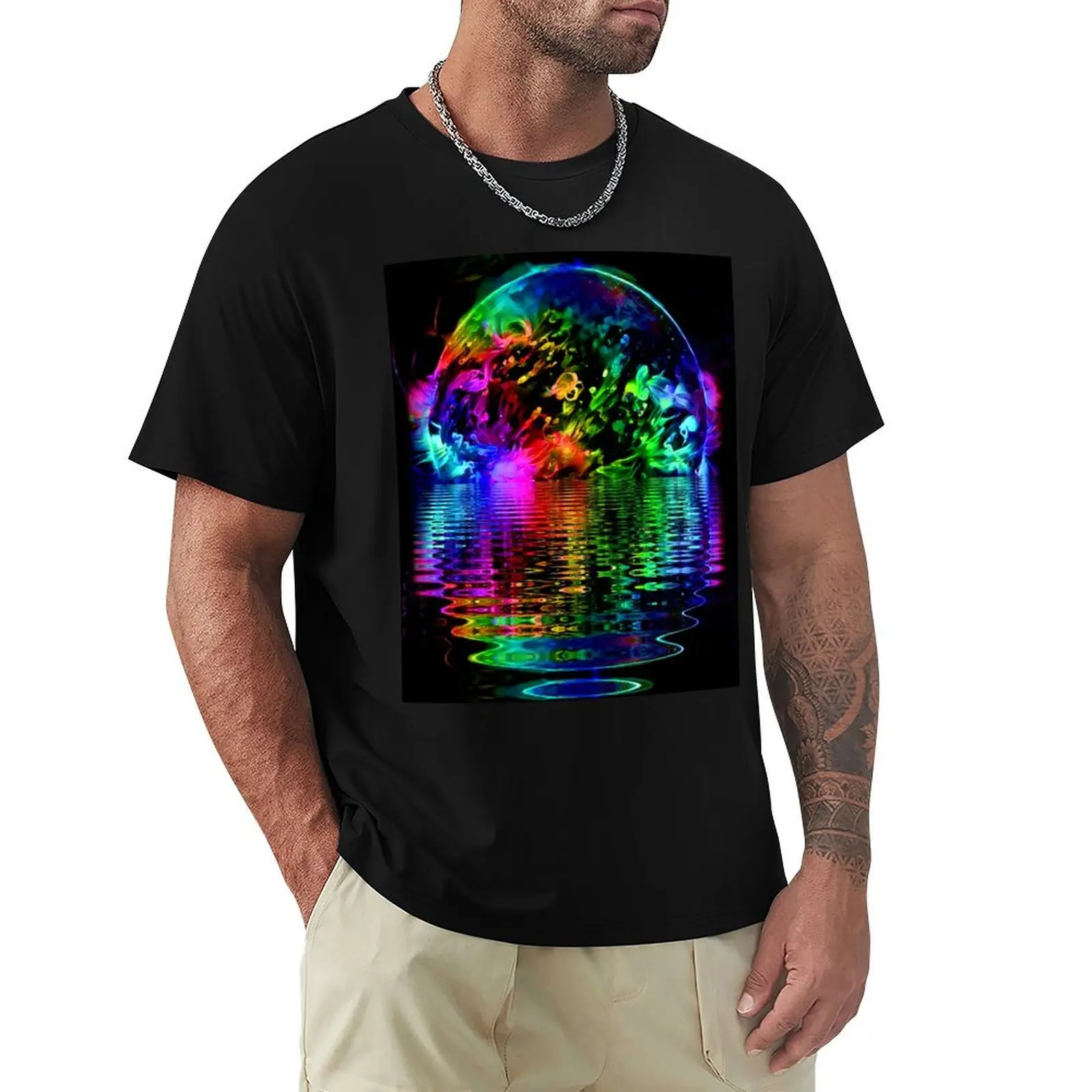 Blacklight Solar Reflections T-Shirt animal prinfor boys blacks baggy shirts man t shirt t shirts for men graphic