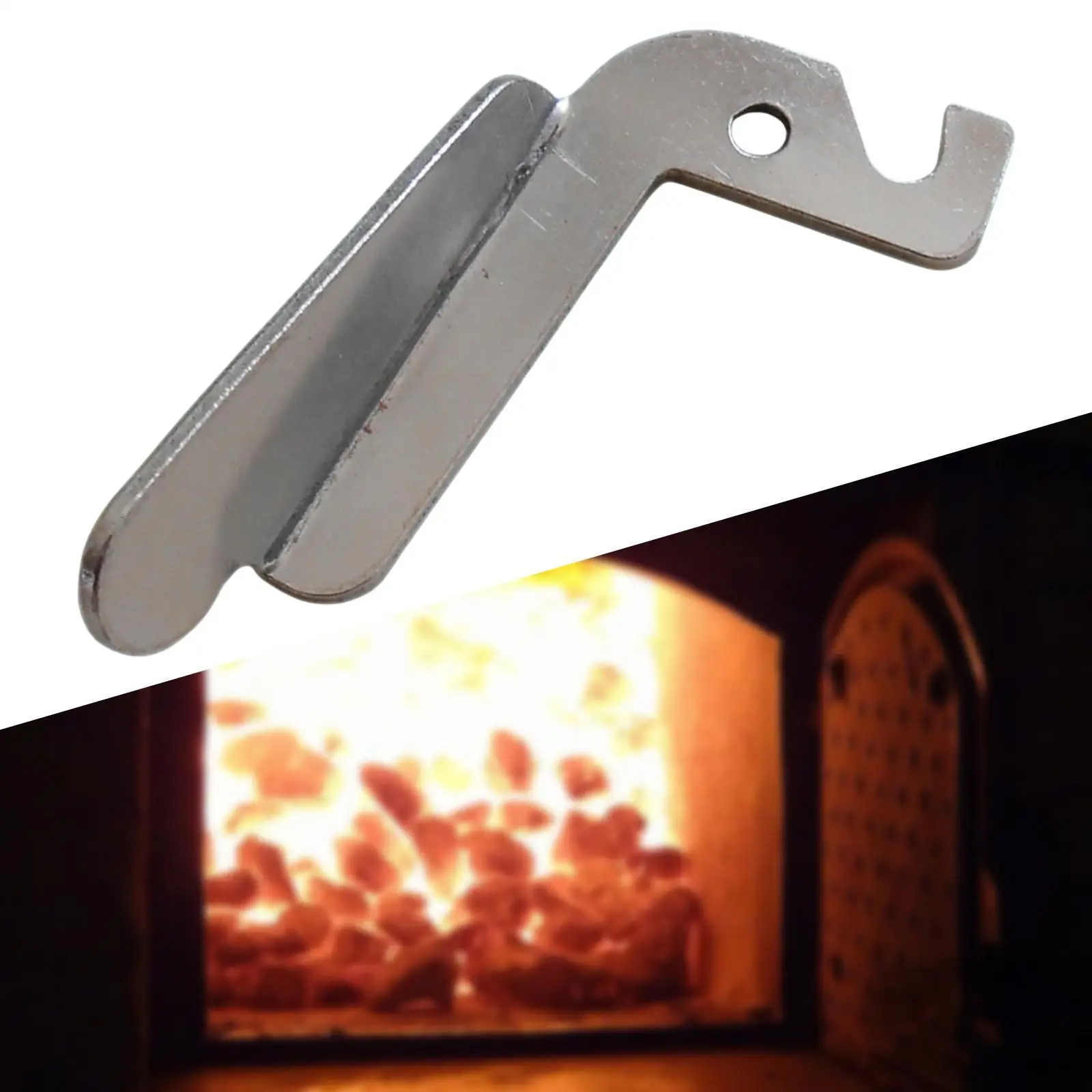 Wear Resistant Fireplace Door Handle Part Iron Material Premium Repair Boiler Accessories for Indoor Fireplaces