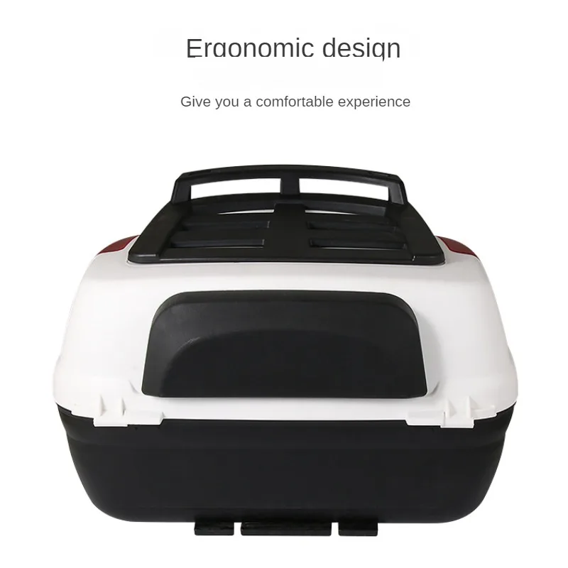 Motorcycle Trunk, Electric Vehicle Universal Thickened Waterproof Anti-fall Storage Reflective Trunk Moto Accessories Toolbox