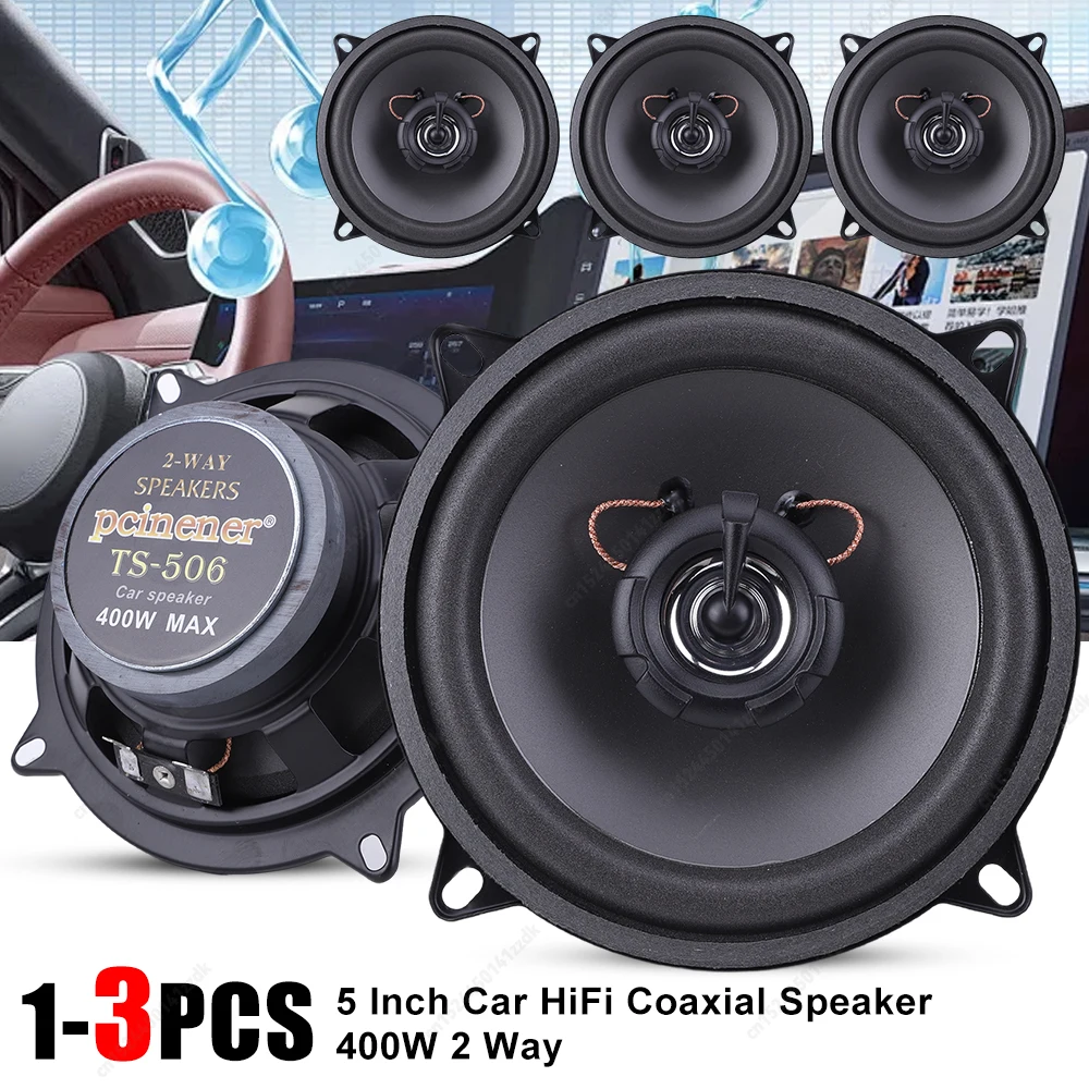 

1-3 шт. 5-дюймовые автомобильные колонки 300-500 Вт 2-полосные универсальные автомобильные аудио музыкальные стерео сабвуфер магнитный автомобильный HiFi коаксиальный динамик