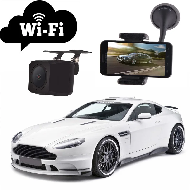 HD Security WiFi Car Camera Vehicle Rear View Mirror Camera Wireless Mini Camera