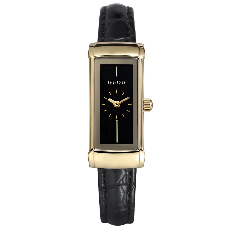 2026 New Luxury Brand Women'S Watch, Square Design, Vintage Style, Ladies' Accessory, Fashionable Quartz Wristwatch