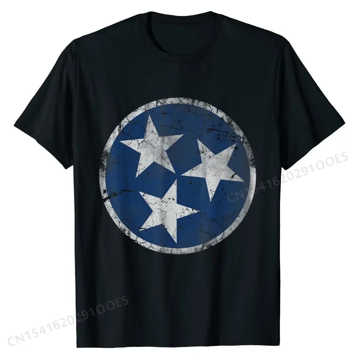 

Tennessee Flag Vintage Grunge T-Shirt Plain Young T Shirt Summer T Shirt Cotton Design