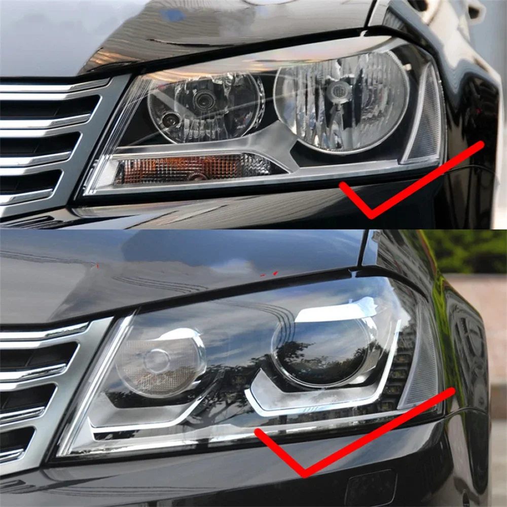 HTTCY For Volkswagen VW Passat B7 Magotan B7L 2011 2012 2013 2014 2015 Car Headlight cover Glass Lens Case Shell Cover Lampshade