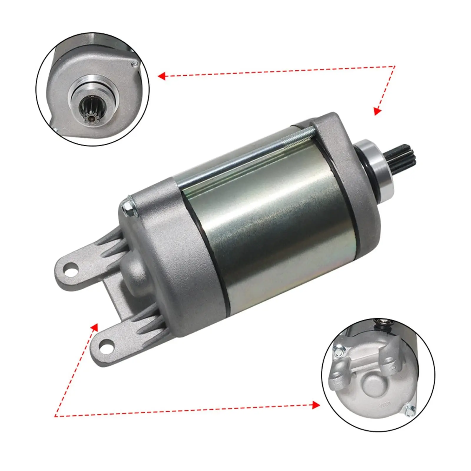 

Motorcycle Starter Motor Compatible with Kymco Maxxer 250 2004-2009 300 2005-2009 Mongoose KXR250 MXU300 31210-LBA7-900