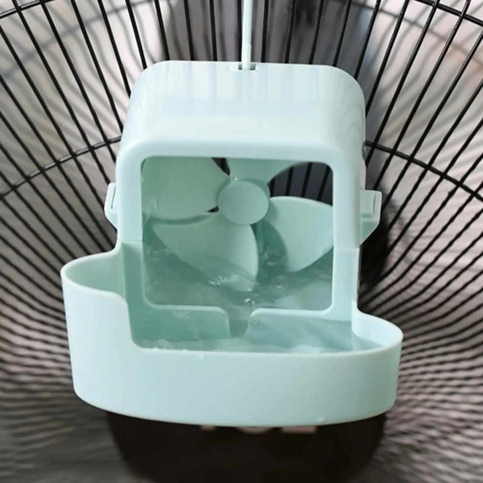 Hangable Cooling Attachment No-Drill Ice Box Cooler Device Universal Adapter for Home Office Floor And Desktop Fans