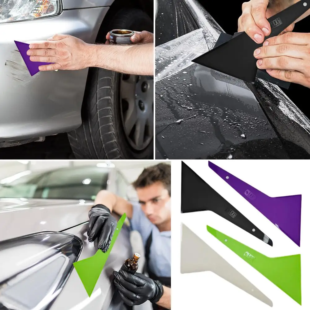 4pcs/set Car Tint Application Tools Heat Resistant Squeegee Solar Film Water Removal Scraper Professional Window Tinting Kit