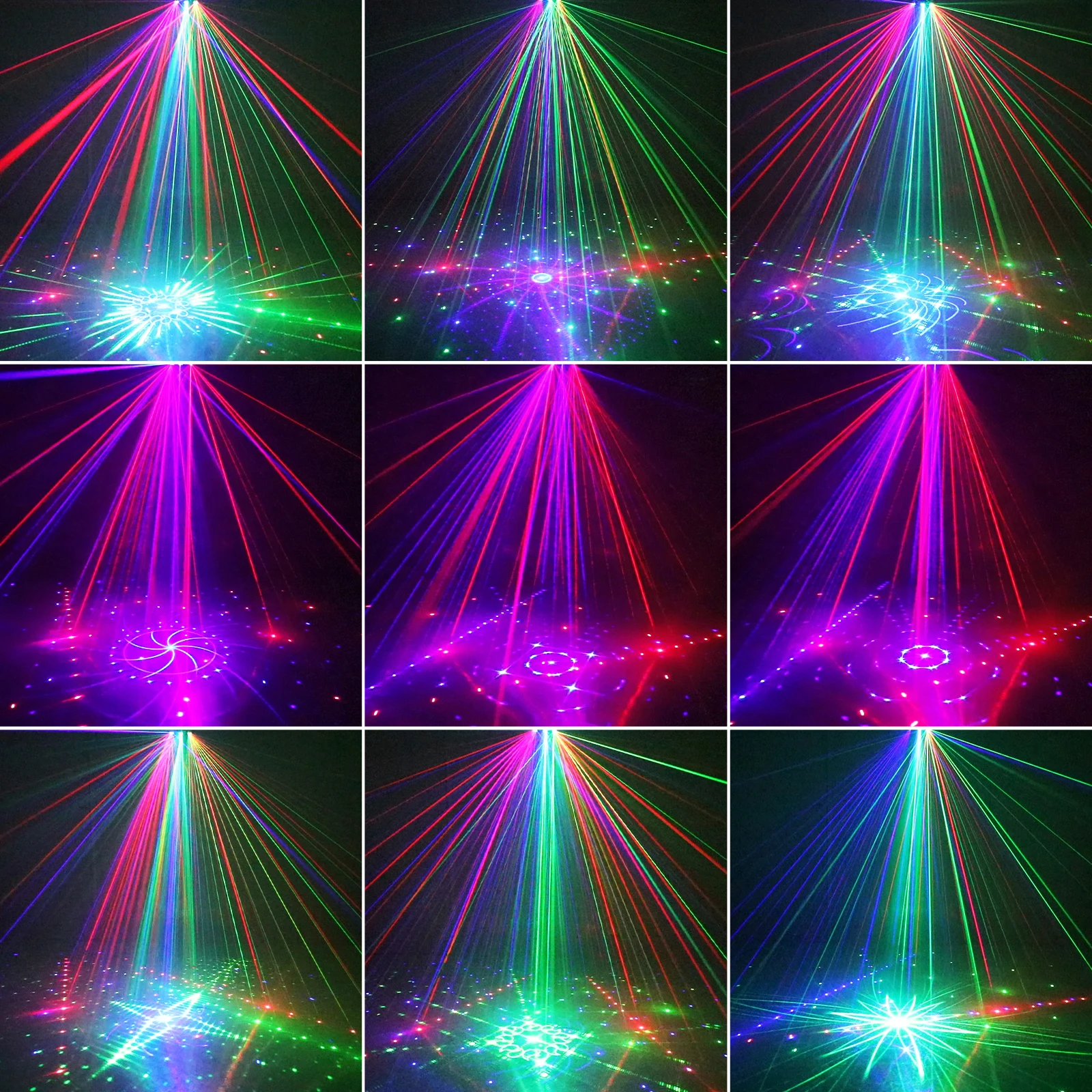 YSH 21 Eyes Disco Lights For Home Automatic Memory Function Party Light Remote Control UV Light  Applicable To Laser Light Music