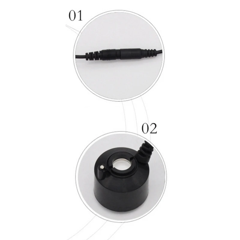 36mm Ultraschall Luftbe feuchter Mini Nebel Maker Luftbe feuchter Nebel gerät Wasser brunnen Teich Zerstäuber Kopf DC 24V EU Stecker