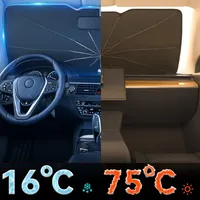 1Pc Universal Car Sunshade Foldable Windshield Umbrella Sun Shade Curtain Car Front Window Parasol Sun Protector Accessories