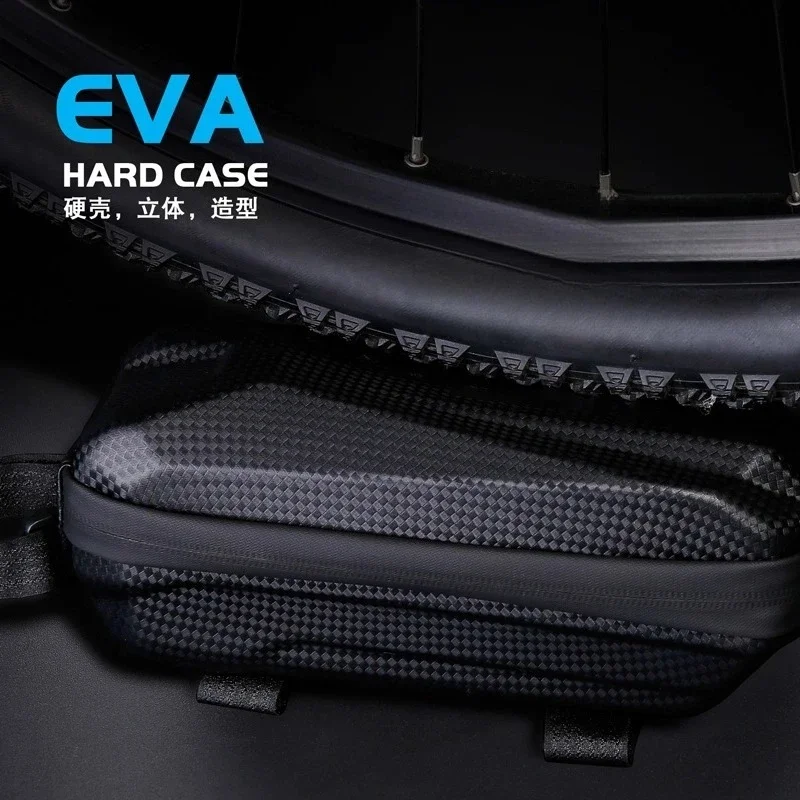 Mountain road bike EVA hard shell waterproof bicycle bag front beam storage bag upper tube bag saddle bag cycling equipment