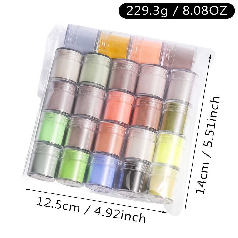 24Jar Nail Art Acrylpulver Dip Powder French Nail Extension Carving Polymer Dust Professionelles natürliches trockenes Tauchpulver