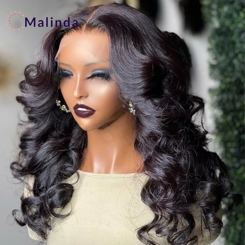 

Super Double Draw Loose Wave Wig 250% Density 13x4 Transparent Lace Frontal Gluless Wig Preplucked Human Hair Ready To Wear