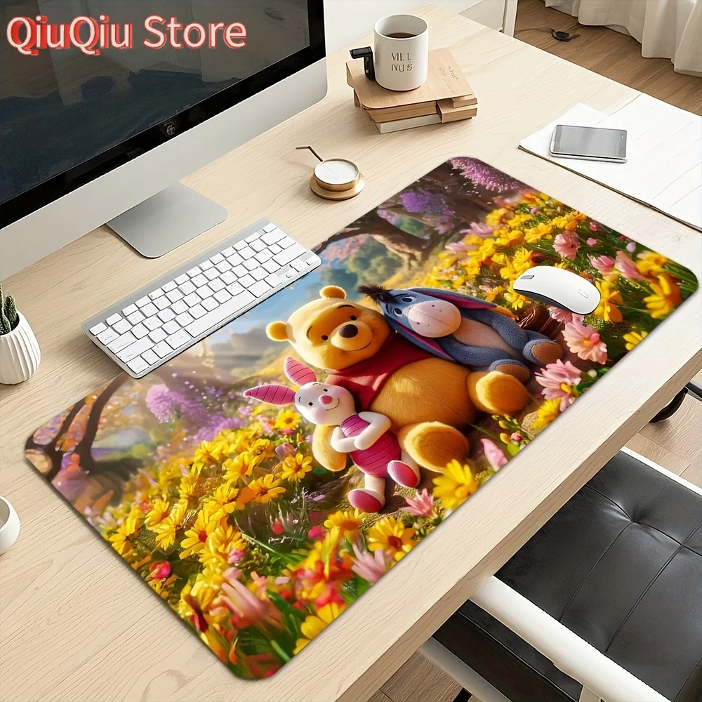 

1pc Mouse Pad, Pooh Bear & Piglet & Tigger Extra Large Gaming Mouse Mat, Suitable for Office Desk Accessories, Study Table, Keyb