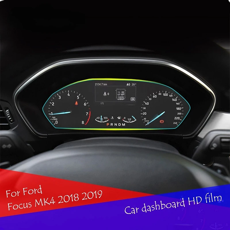 Car Driving Dashboard Soft HD Screen Protective Film For Ford Focus Focus4 MK4 2018 2019 2020 Car Accessories