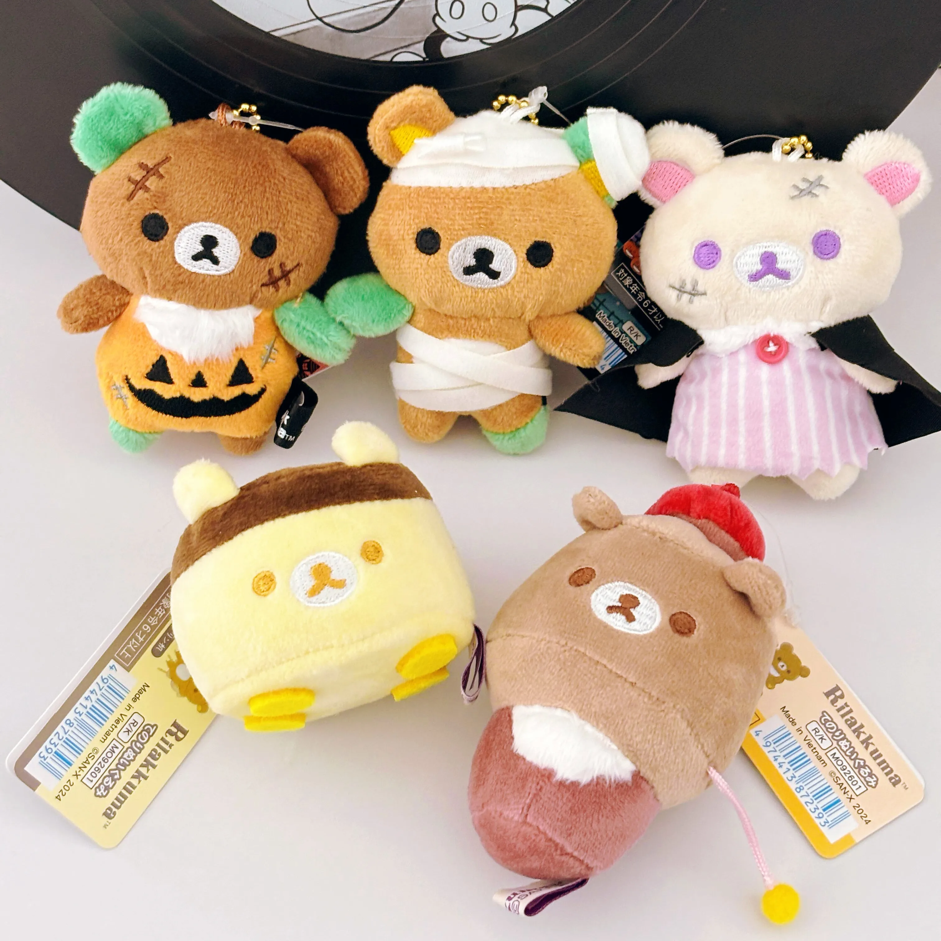 

Kawaii Rilakkuma Limited Хэллоуинская серия плюшевая кукла брелок милый медведь мягкая игрушка сумка очаровательные подарки на день рождения и фестиваль