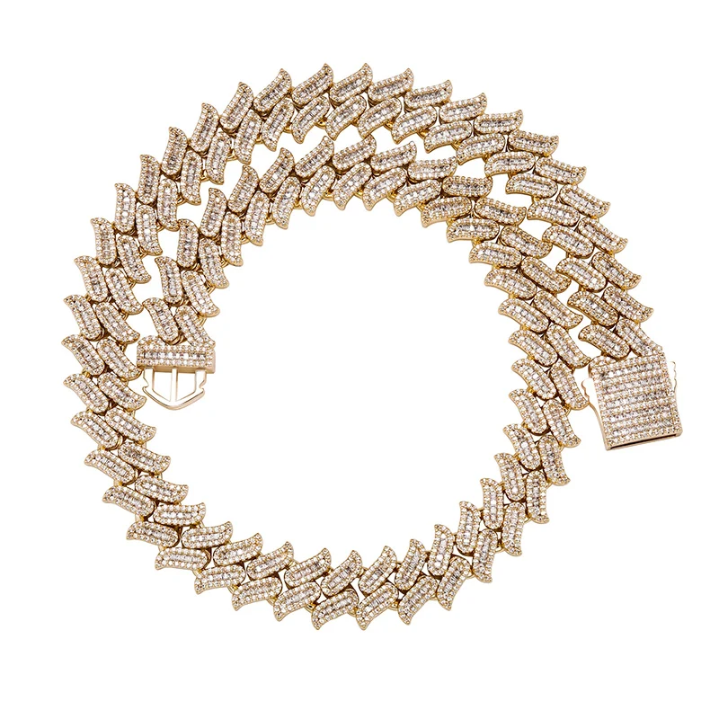 

Цепочка-чокер в стиле хип-хоп с микрозакрепкой, 3 А