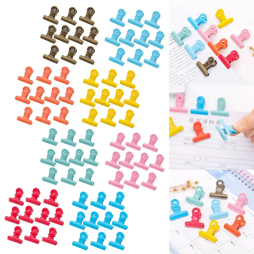 

10 шт., металлический зажим для бульдога, зажим для пищевых продуктов, зажим для бумаги, папка для билетов на документы