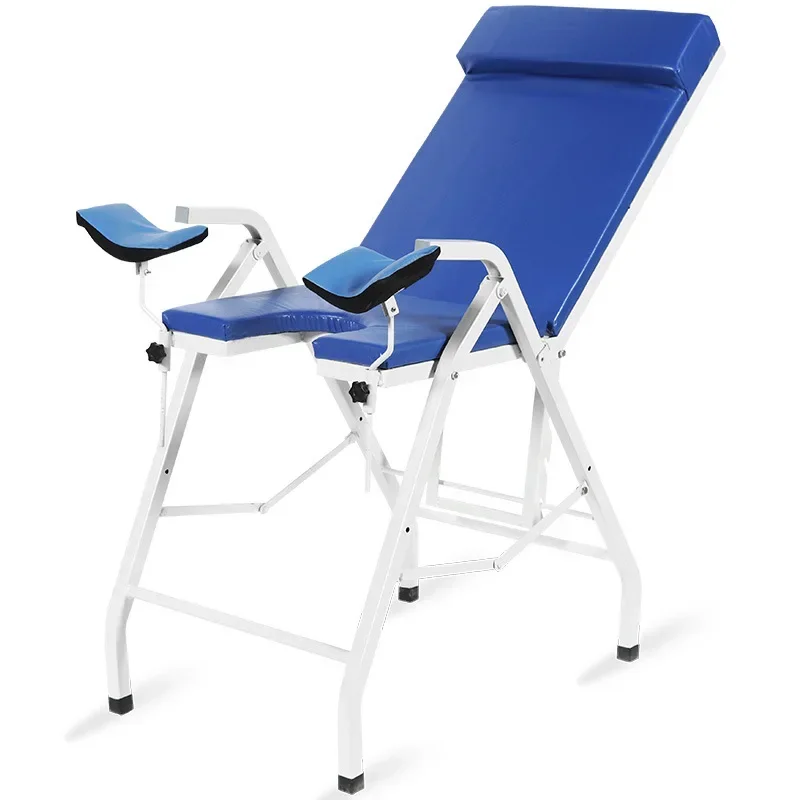 HC-I006A Low Carbon Square Steel Material Folding Gynecology Bed/ Obstetric Examination Table