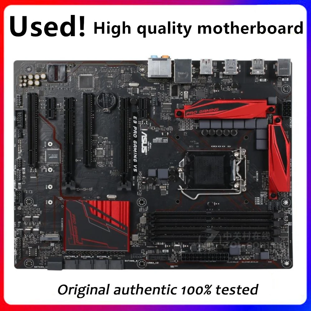 

Used For Asus E3 PRO GAMING V5 Desktop Motherboard Socket LGA 1151 DDR4 C232 SATA3 USB3.0 Motherboard