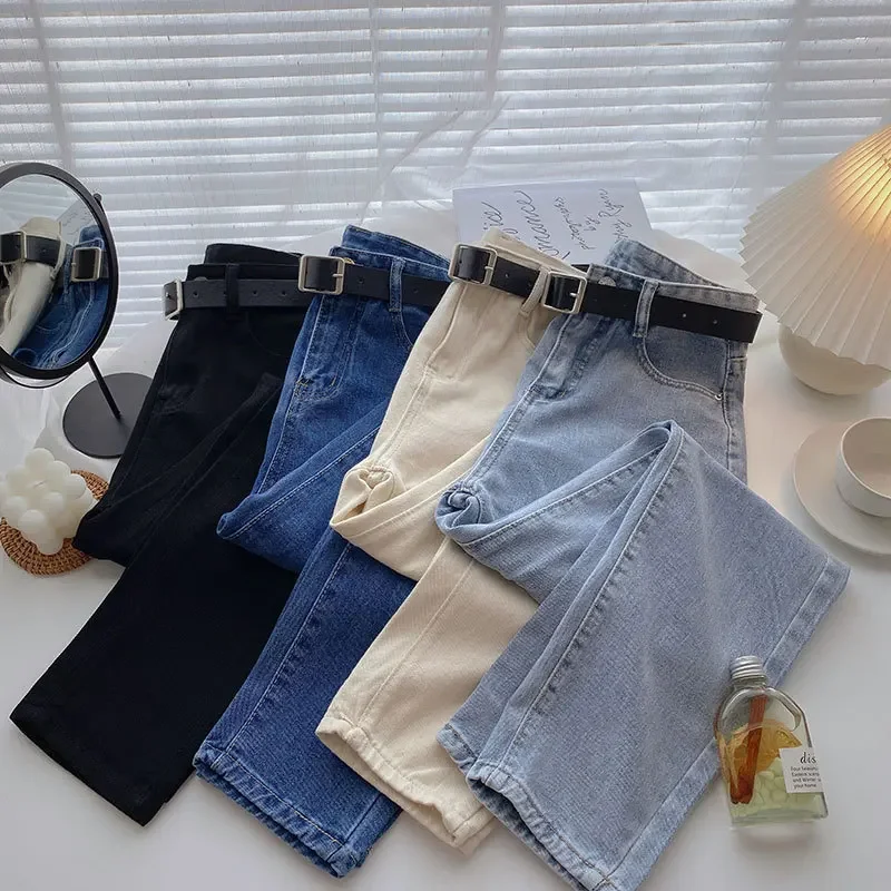 Harlan Jeans Women's High-Waisted Straight-Leg Loose-Fit Petite Slimming Carrot Pants New Spring 2023 Fashion Slim Fit Denim