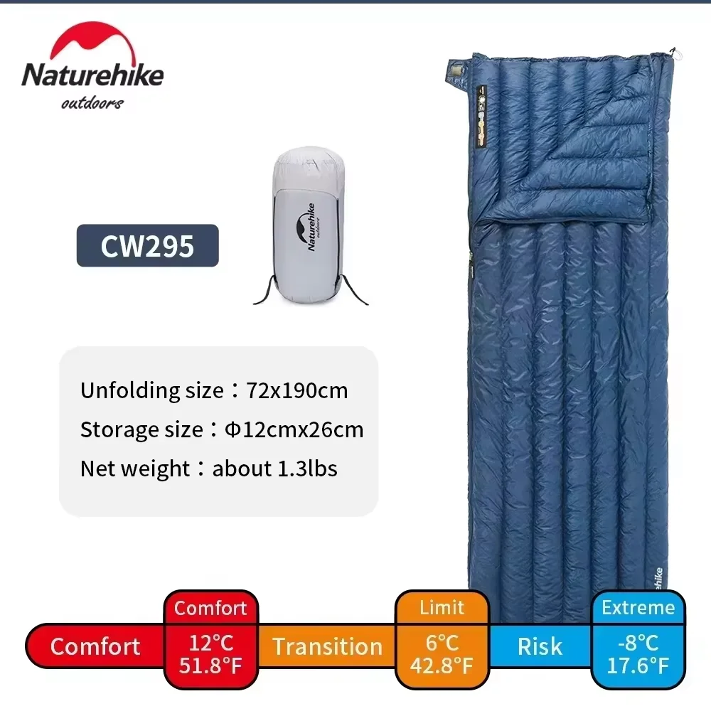 Naturehike CW280 ダウン寝袋 800FP Naturehike CW280 Winter Down Sleeping Bag 800FP