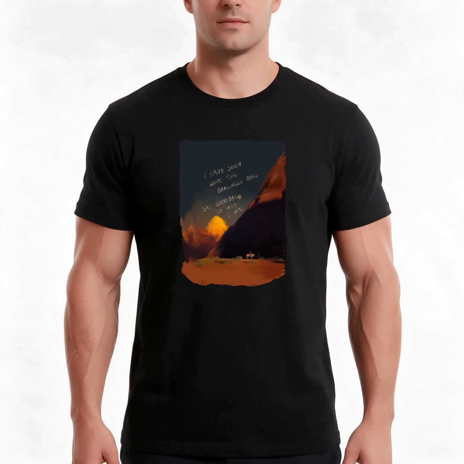 Meet me in the woods lord huron T-Shirt, Summer Casual Cotton Tee, Oversized Streetwear Tops, Vintage Graphic Print, 100% Cotton