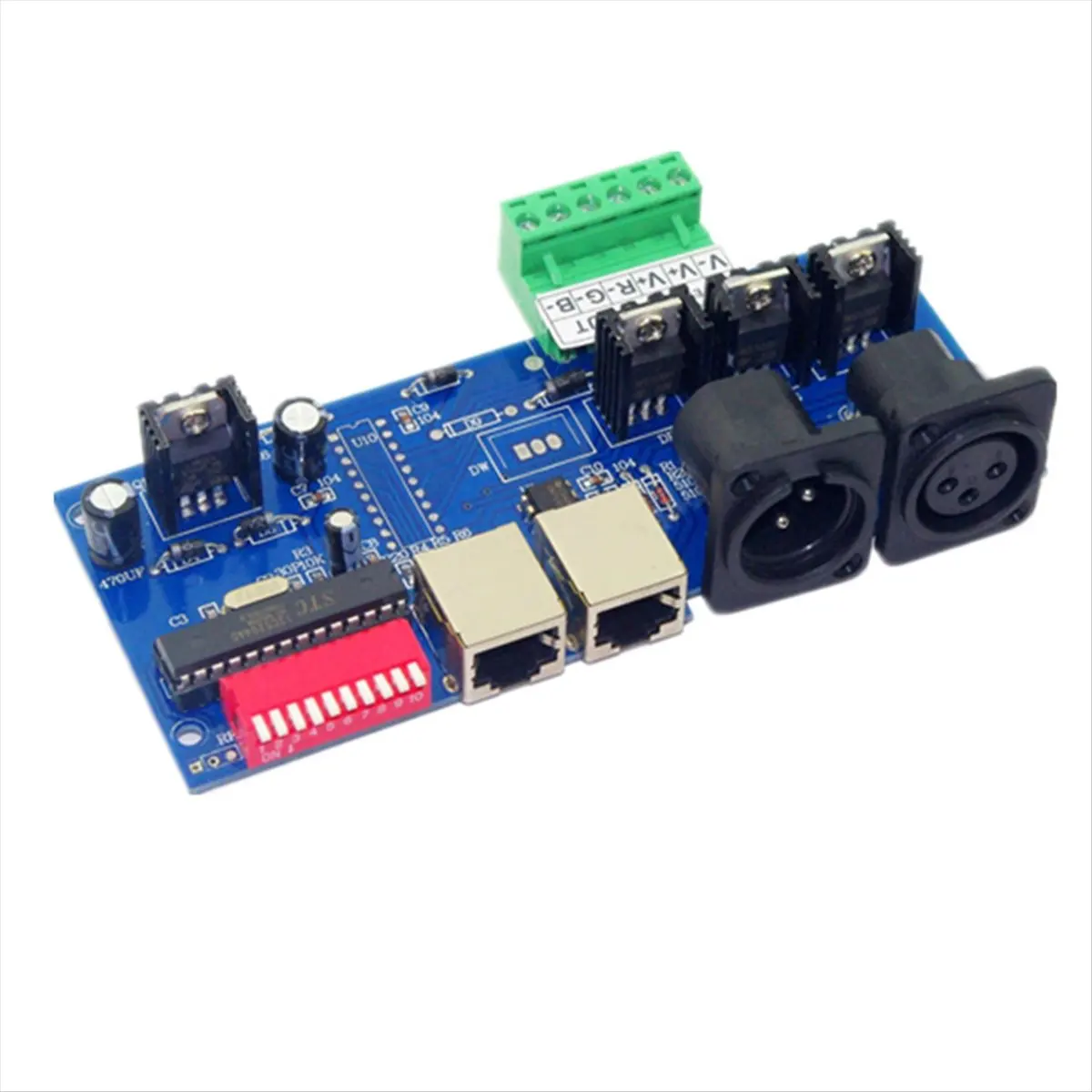 NEW DMX512 Controller LED DMX512 Decoder RGB 3CH Controller Strip DMX-NET-K-3CH-BAN Dimmer for RGB LED Strip Lamp Light