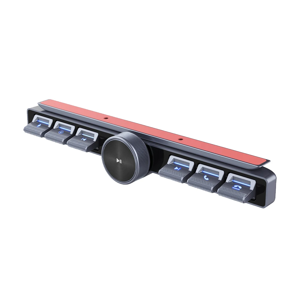 New Smart Steering Wheel Controller Wirelss Control Button 7 Keys Intelligent Party Control Adjust Volume LED Button