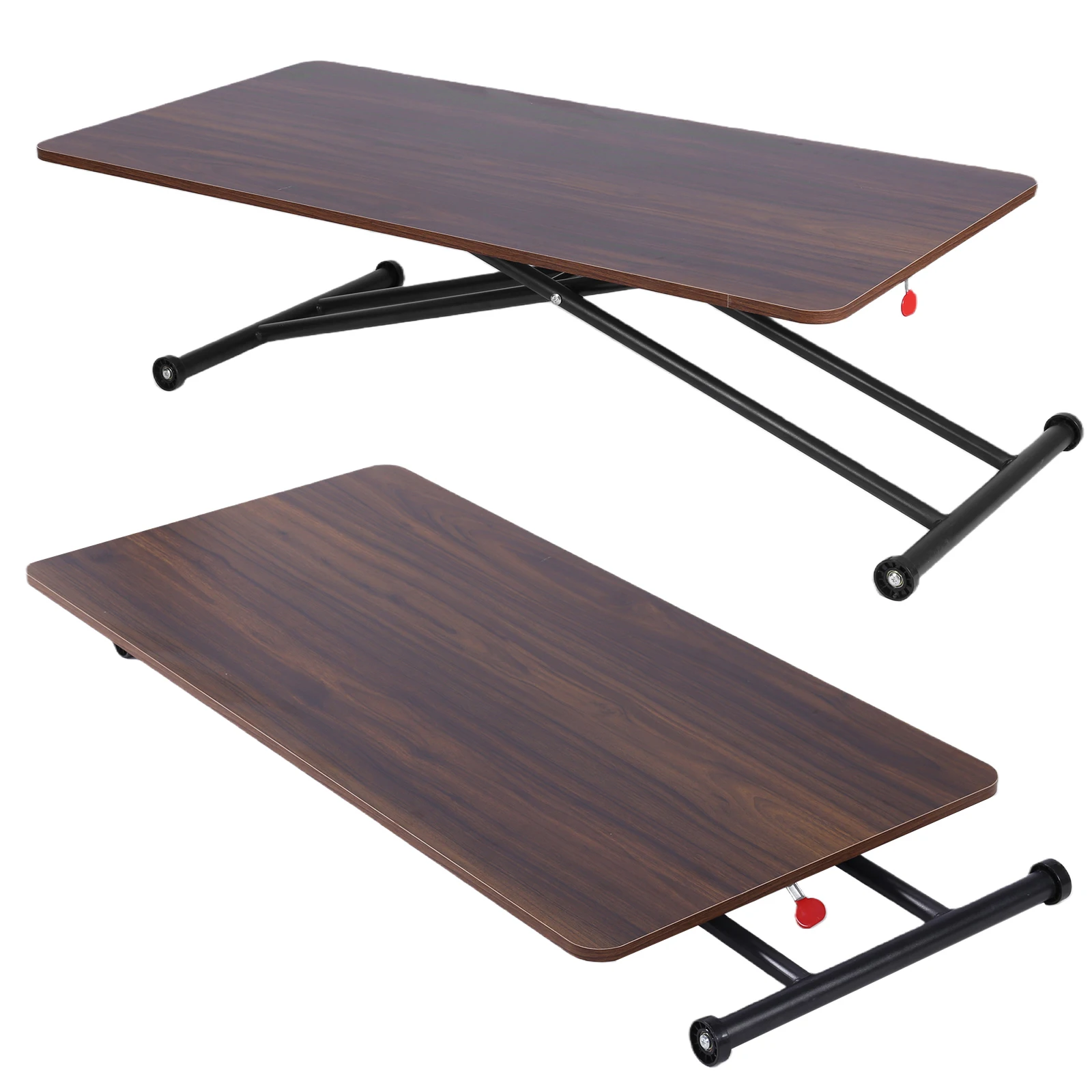 

Складной кофейный столик на колесиках, низкий деревянный переносной напольный столик для гостиной и дома