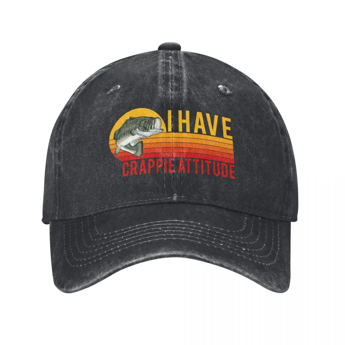 I Have Crappie Attitude Funny Crappie Fishing Lover Man Baseball Cap Rave Luxury Cap For Men Women's