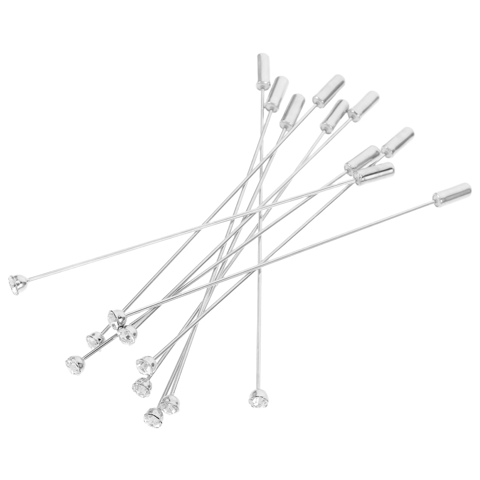 

10Pcs Long Stick Pins for Jewelry Making Brooches Hats Scarves Portable and Userfriendly 96mm Brooch Safety Pins