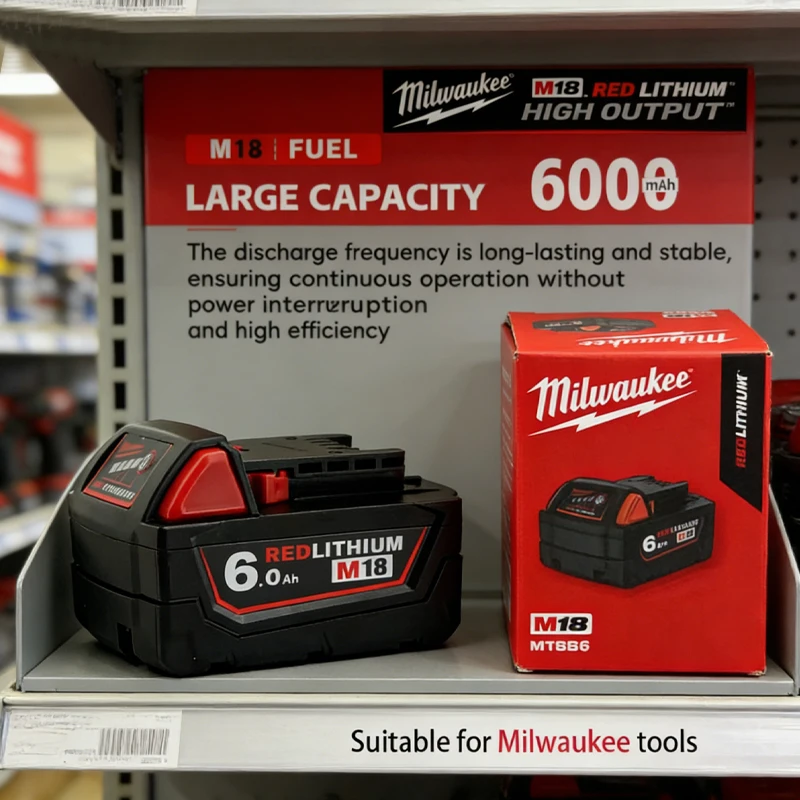 for Milwaukee Compatible with Milwaukee M12-18FC charger 48-11-1815 M18 M12 power tool wrench impact drill battery