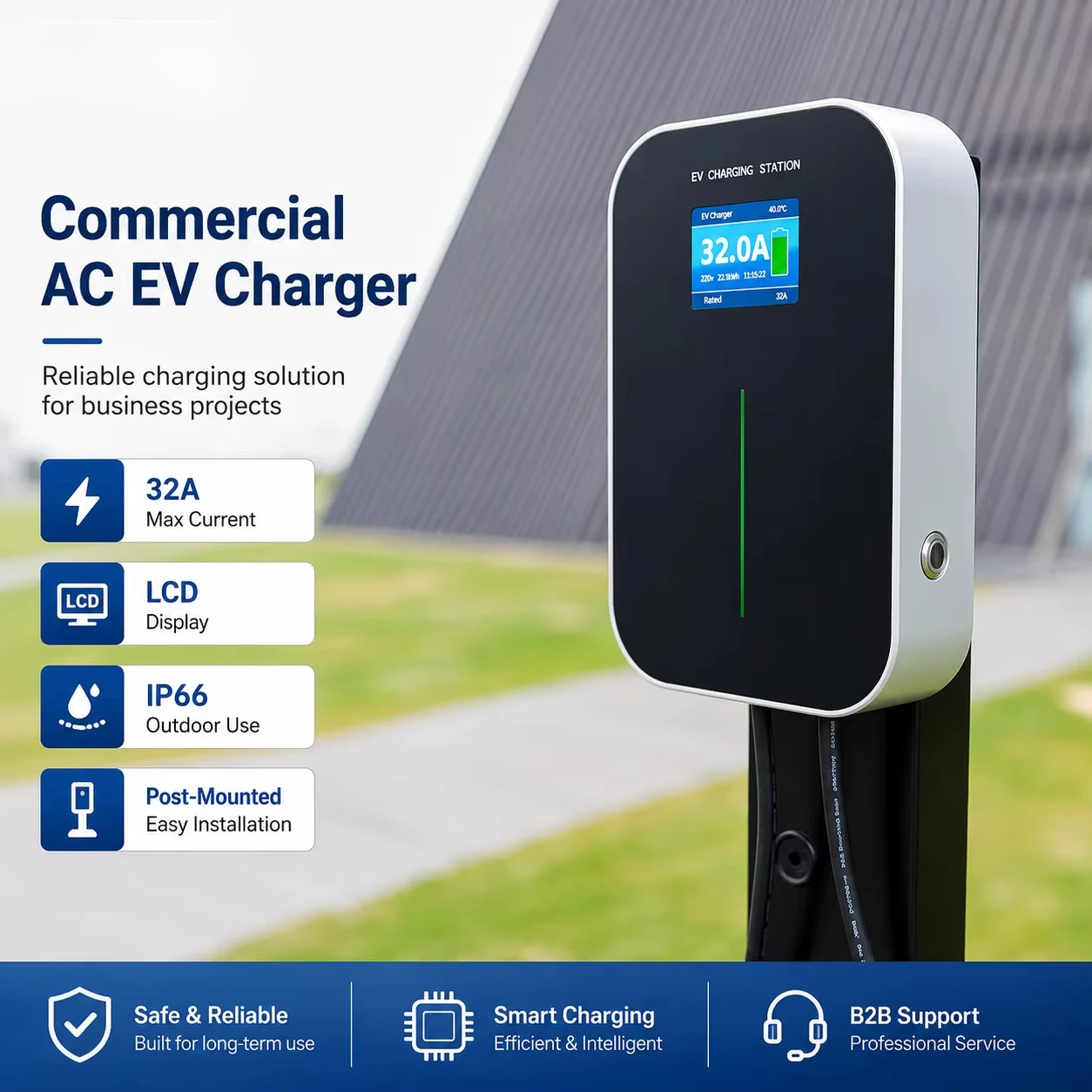 7KW 32A Type 1/Type 2 SAE J1772 AC EV Fast Electric Car Chargers