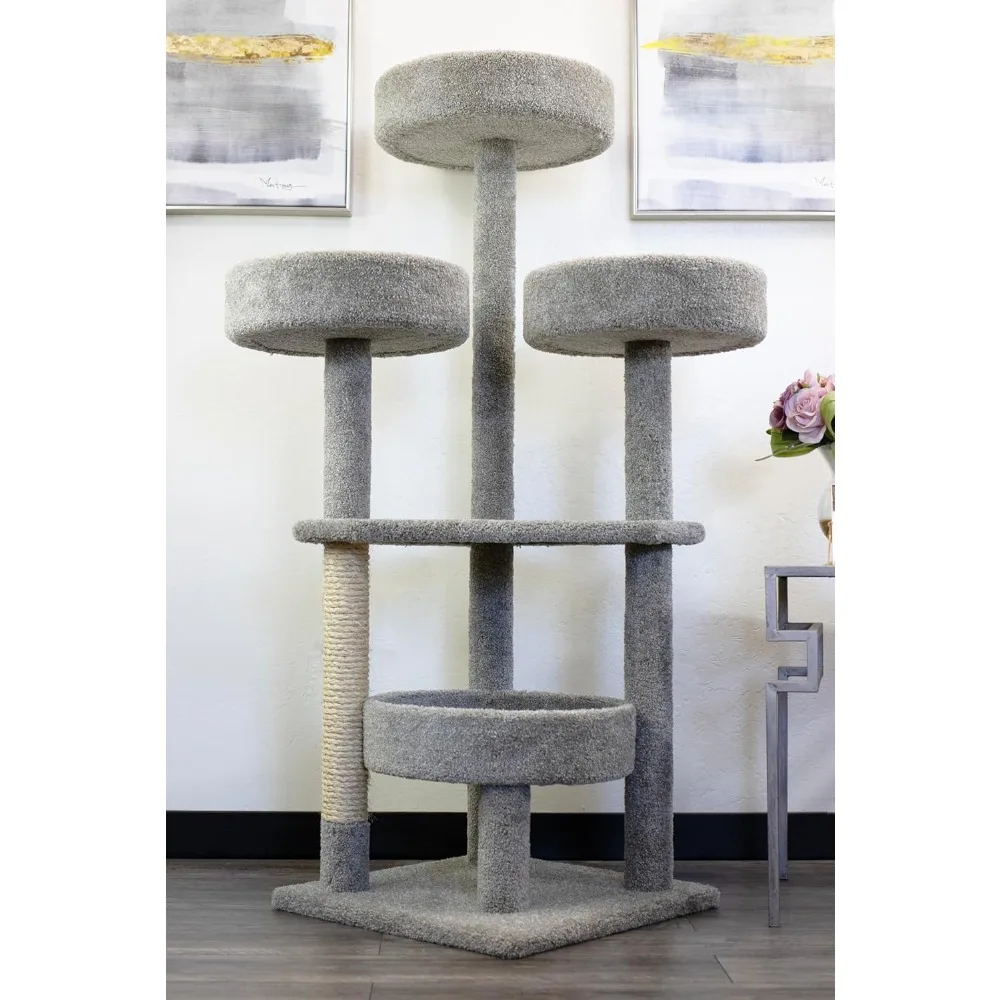 

Very New Cat Condos Real Wood And Carpet Cat Tower
