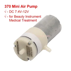 DC 7.4V 12V  370 Mini Air Pump Electric Diaphragm Vacuum Booster Motor for Beauty Instrument Medical Treatment Breast Pump Noise