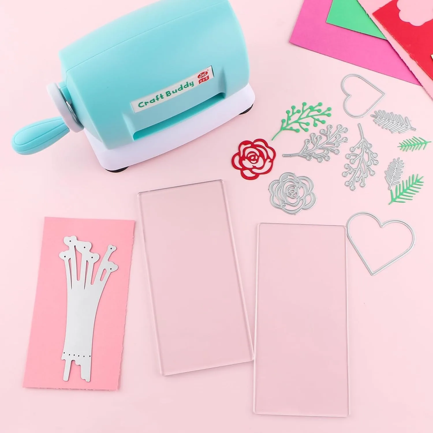 Die Cutting Machine, Manual Embossing Machine for Scrapbooking Starter, Die Cutting Embossing Paper Card Craft Scrapbooking