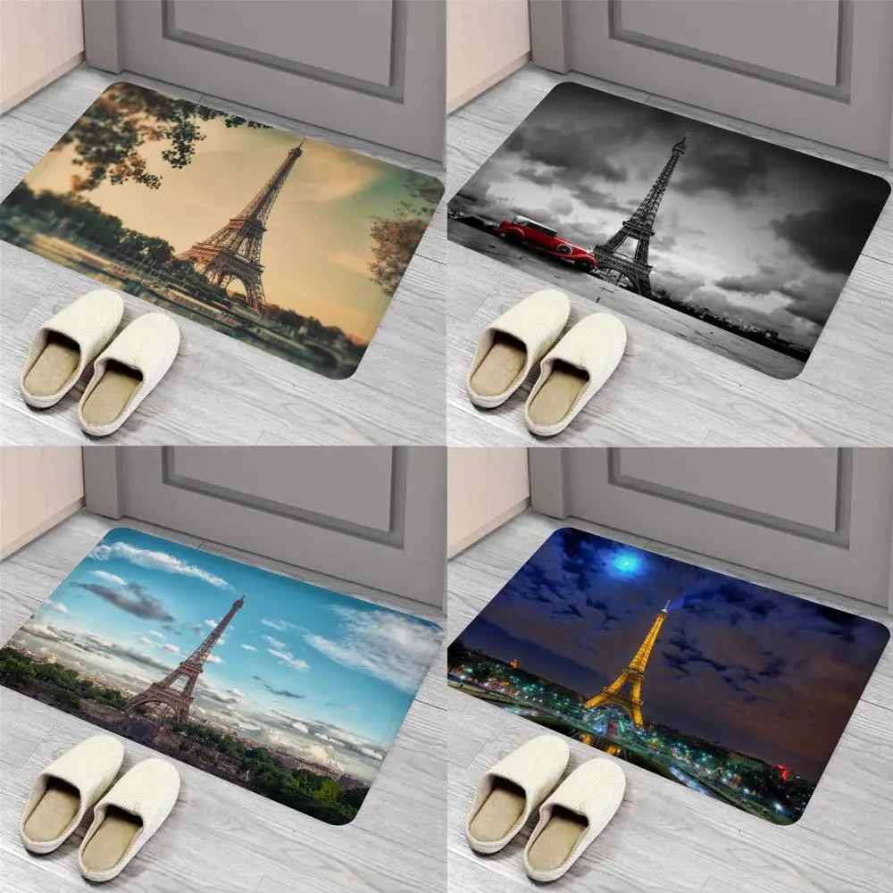 

Eiffel Tower Floor Mat Entrance Door Mat Nordic Style Home Doormat Bathroom-Toilet Mats Bedroom Hotel Decor Mat