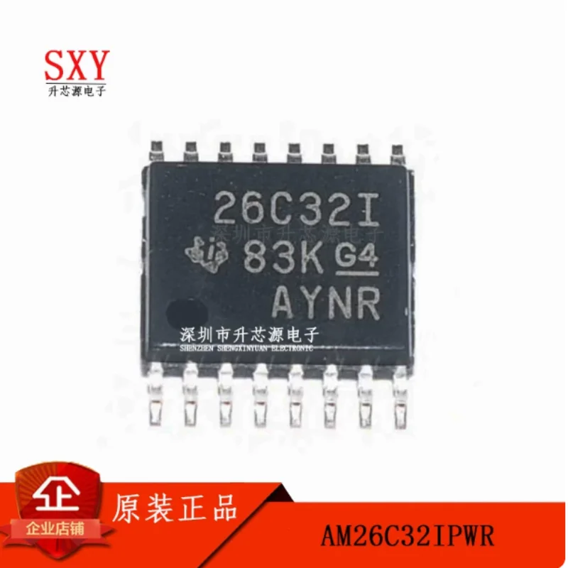 Original AM26C32IPWR silk screen 26C32I TSSOP16 AM26C32 four-way differential line receiver