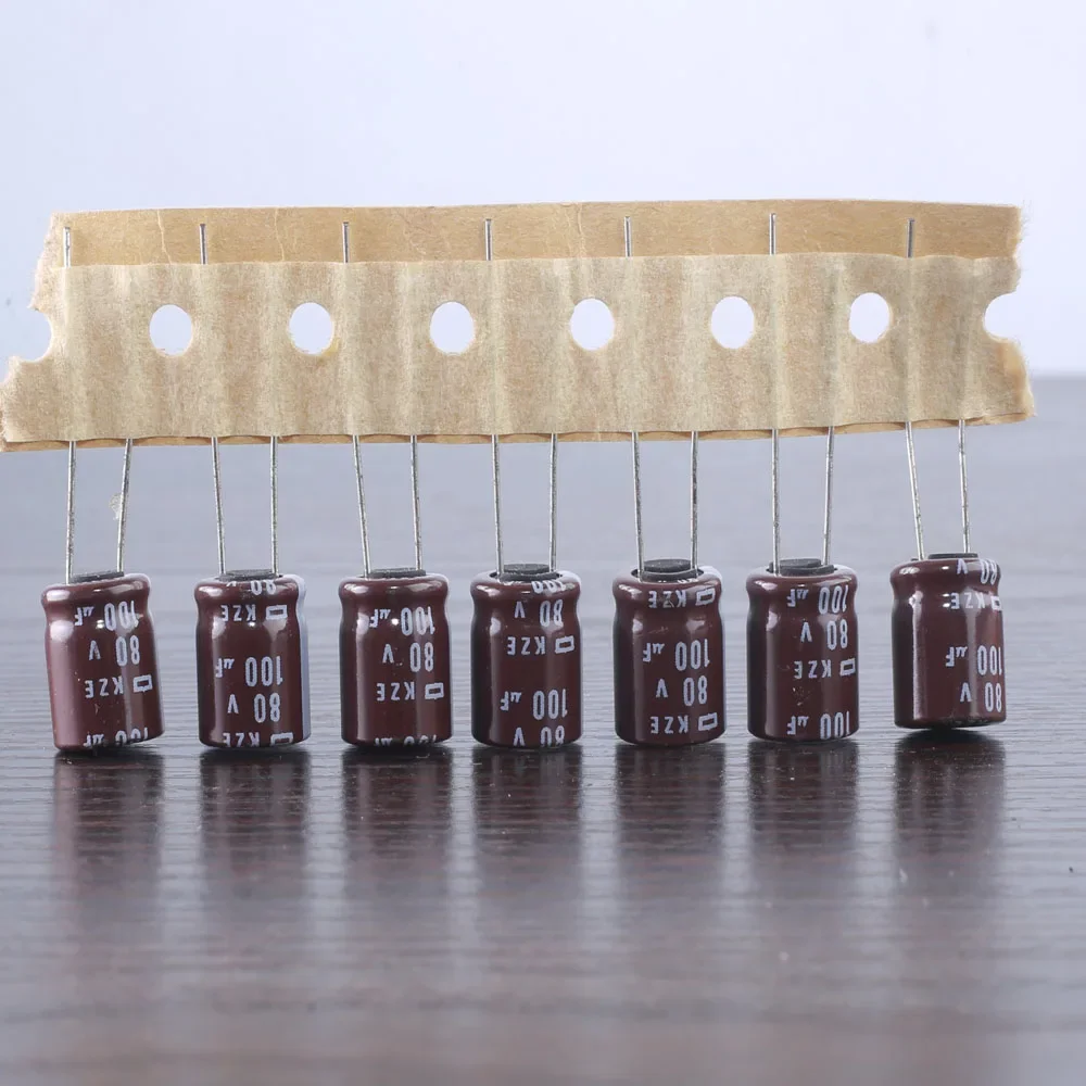 30pcs NCC Nippon Chemi-Con KZE 100mfd 80V 100UF electrolytic Capacitor 10*12.5mm